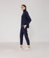 Women's Snap Button Mock Neck